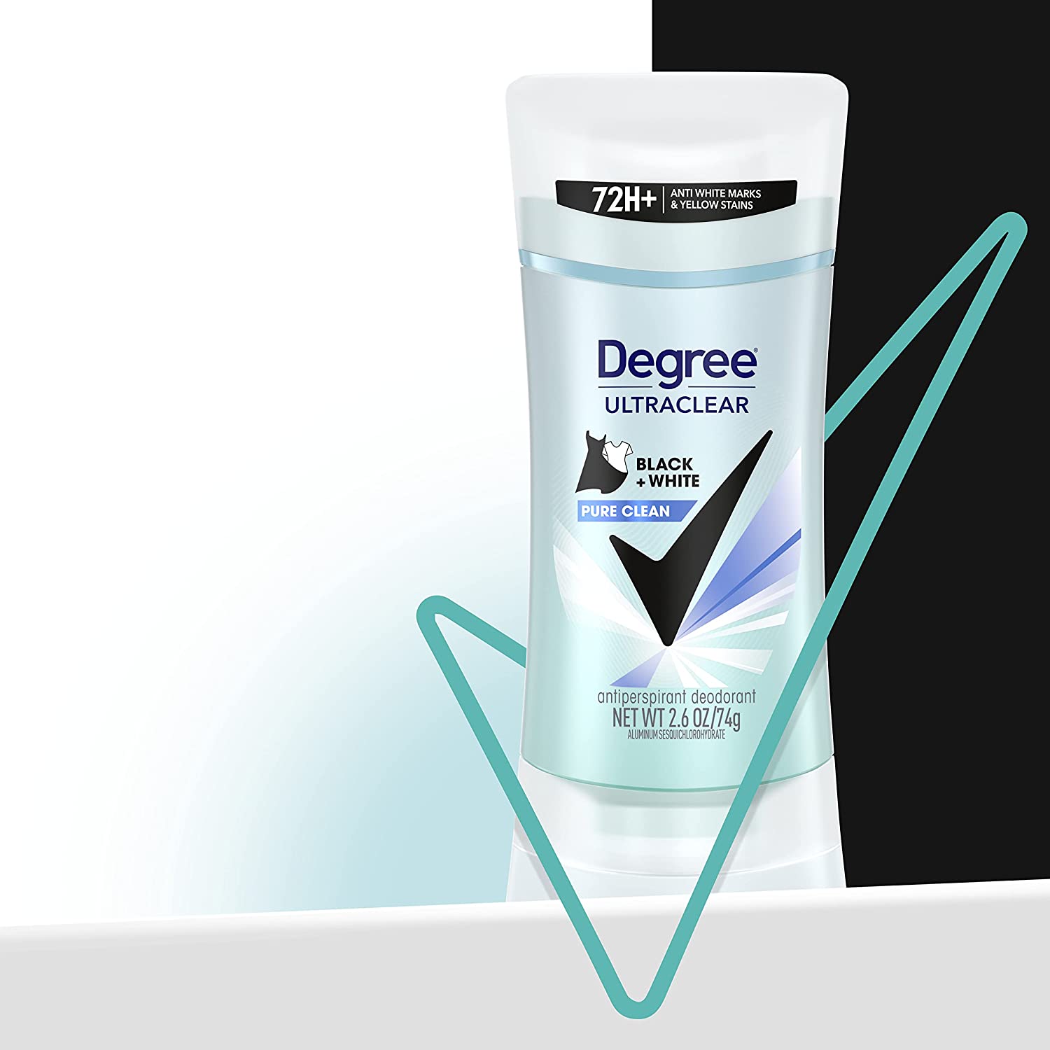 Degree Antiperspirant for Women Protects from Deodorant Stains Pure Clean Deodorant for Women 2.6 oz, Pack of 4 - Image 8